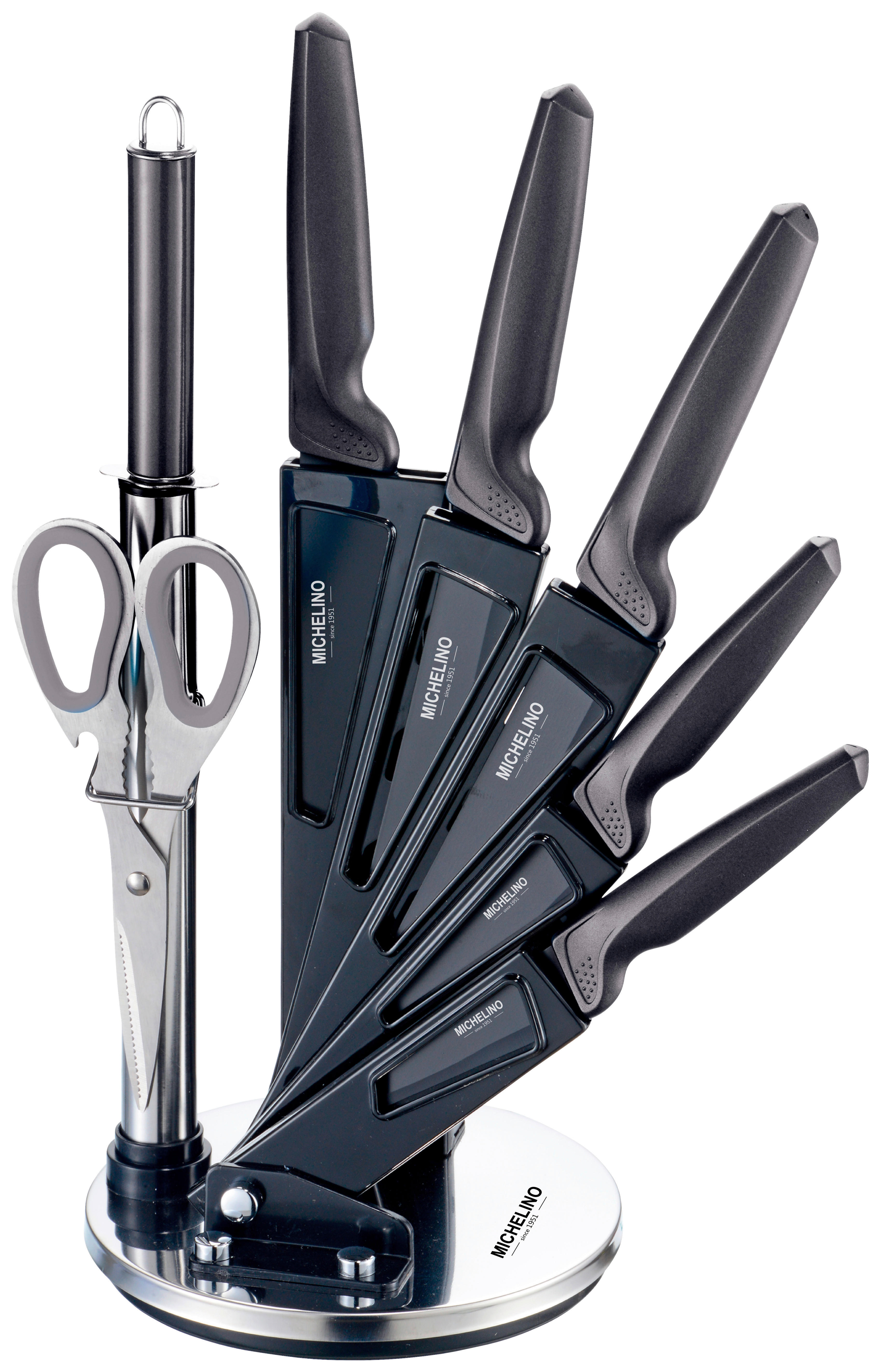 MICHELINO Messerset grau Acryl Messerset_Michelino_8tlg. - grau - MICHELINO