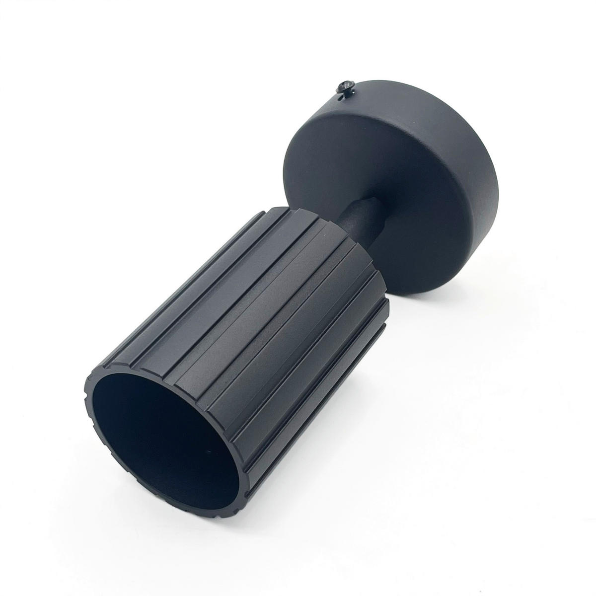 Lamkur Wandleuchte schwarz Stahl B/H/L: ca. 8x16x8 cm GU10 1 Brennstellen Prisma - schwarz (8,00/8,00/16,00cm) - Lamkur