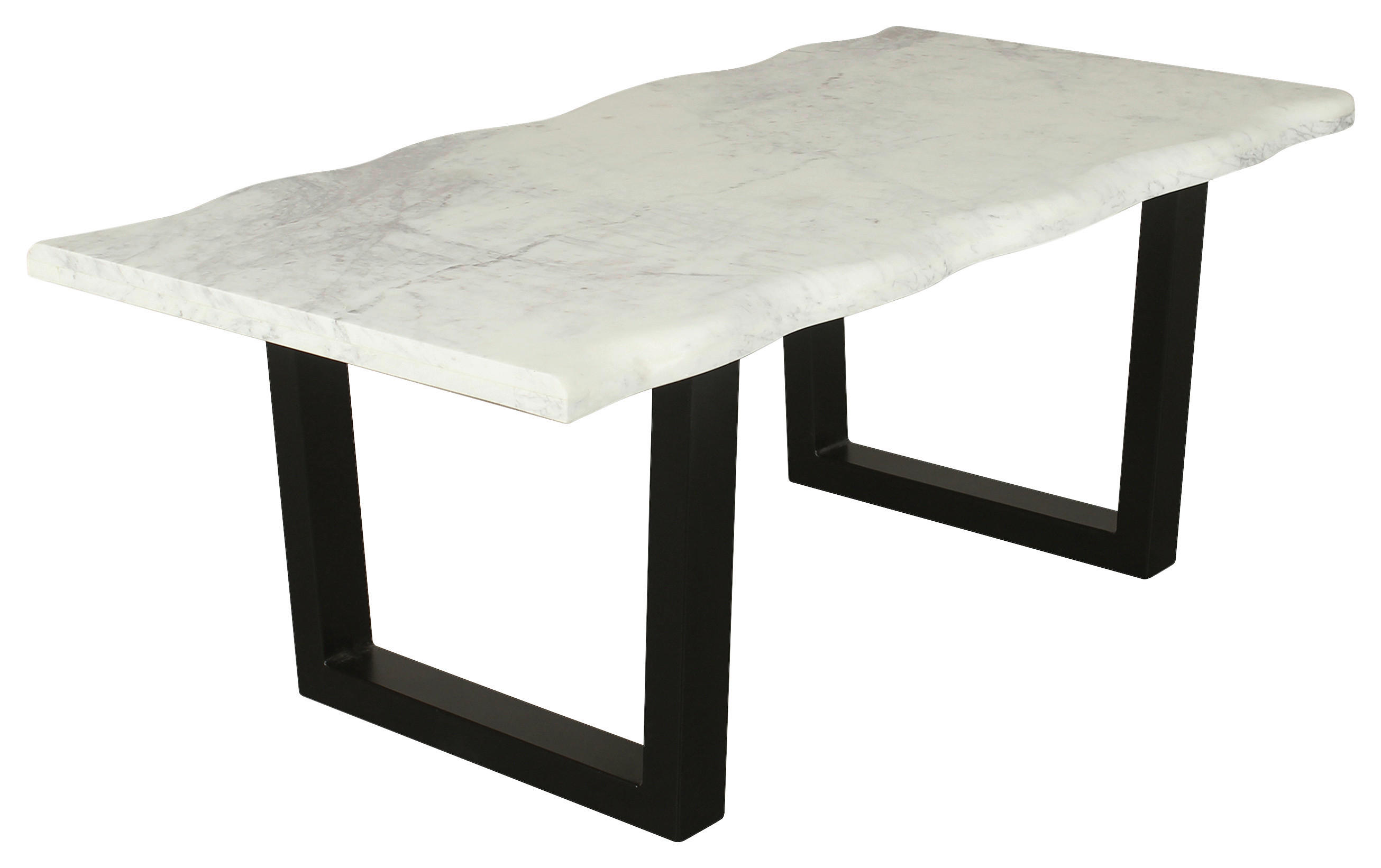 Couchtisch STONE schwarz pulverbeschichtet B/H/T: ca. 115x46x60 cm STONE - schwarz (115,00/46,00/60,00cm) - byLIVING