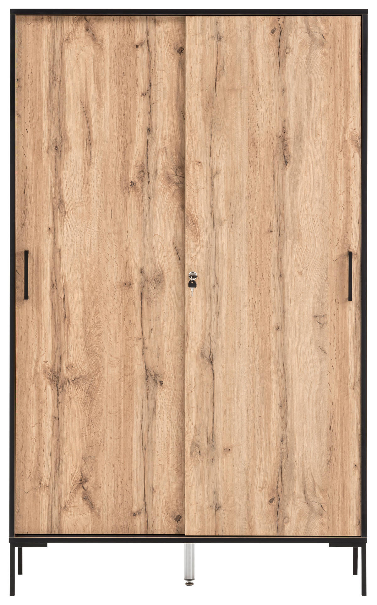 Hochschrank Serie 2000 Eiche Landhaus Nachbildung B/H/T: ca. 100,1x163,8x41 cm Serie 2000 - Eiche (100,10/163,80/41,00cm) - Möbelpartner