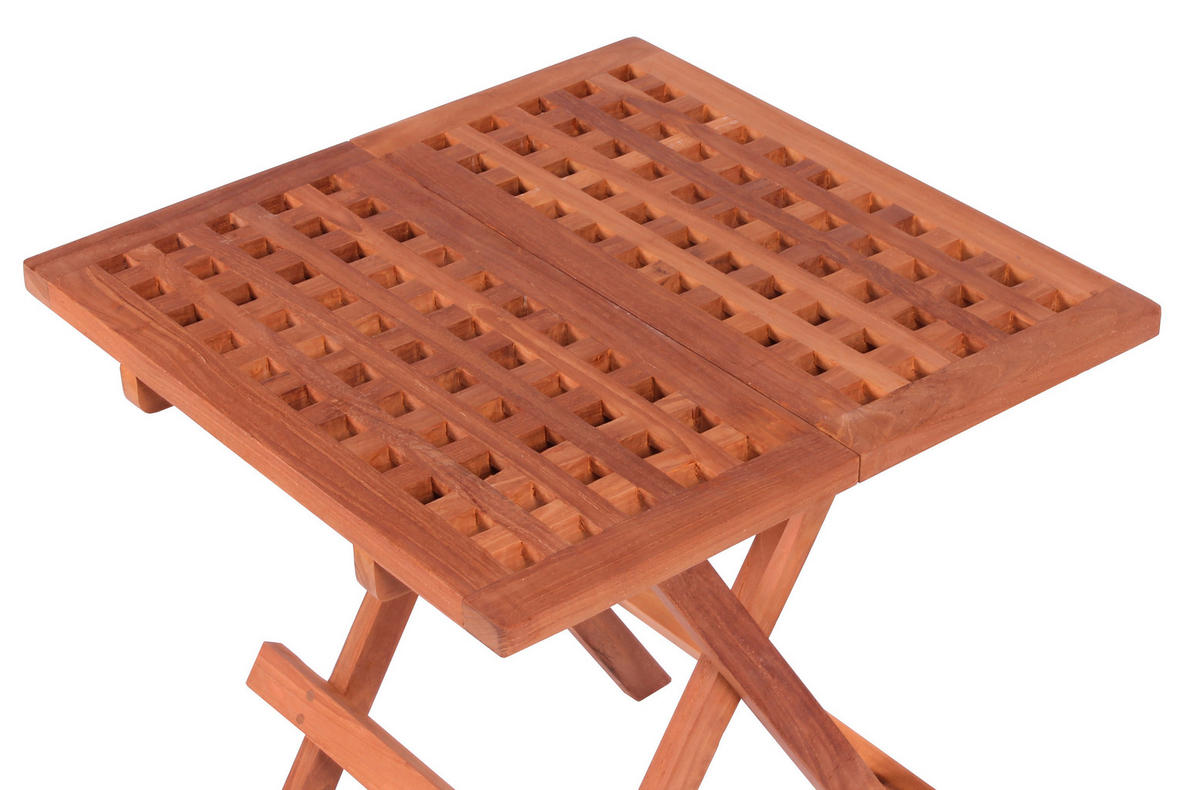 deVries Beistelltisch Woodie natur Teakholz B/H/T: ca. 50x50x50 cm Woodie - natur (50,00/50,00/50,00cm) - deVries