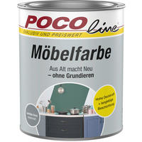 POCOline Buntlack leichtes grau ca. 0,75 l Möbelfarbe 750ml grau - leichtes grau (750ml) - POCOline