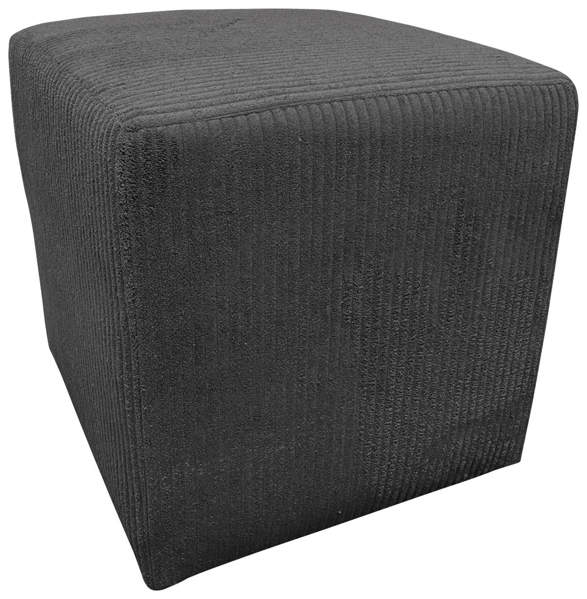 Hocker Tok Lagos schwarz schwarz Kunststoff Styropor Schaumstoff Kord B/H/T: ca. 45x42x45 cm Tok Lagos - schwarz (45,00/42,00/45,00cm)