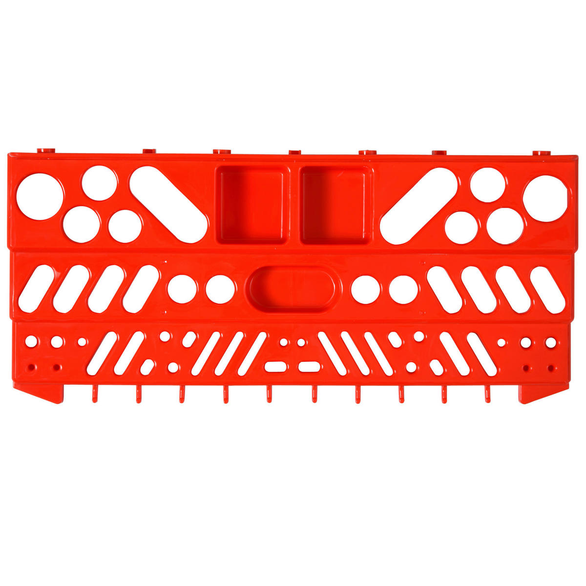 Werkzeuglochwand mit 54-teiliges Zubehör grau B/H/T: ca. 96x54x23 cm Werkzeuglochwand B40-023 - rot/grau (96,00/54,00/23,00cm) - DURHAND