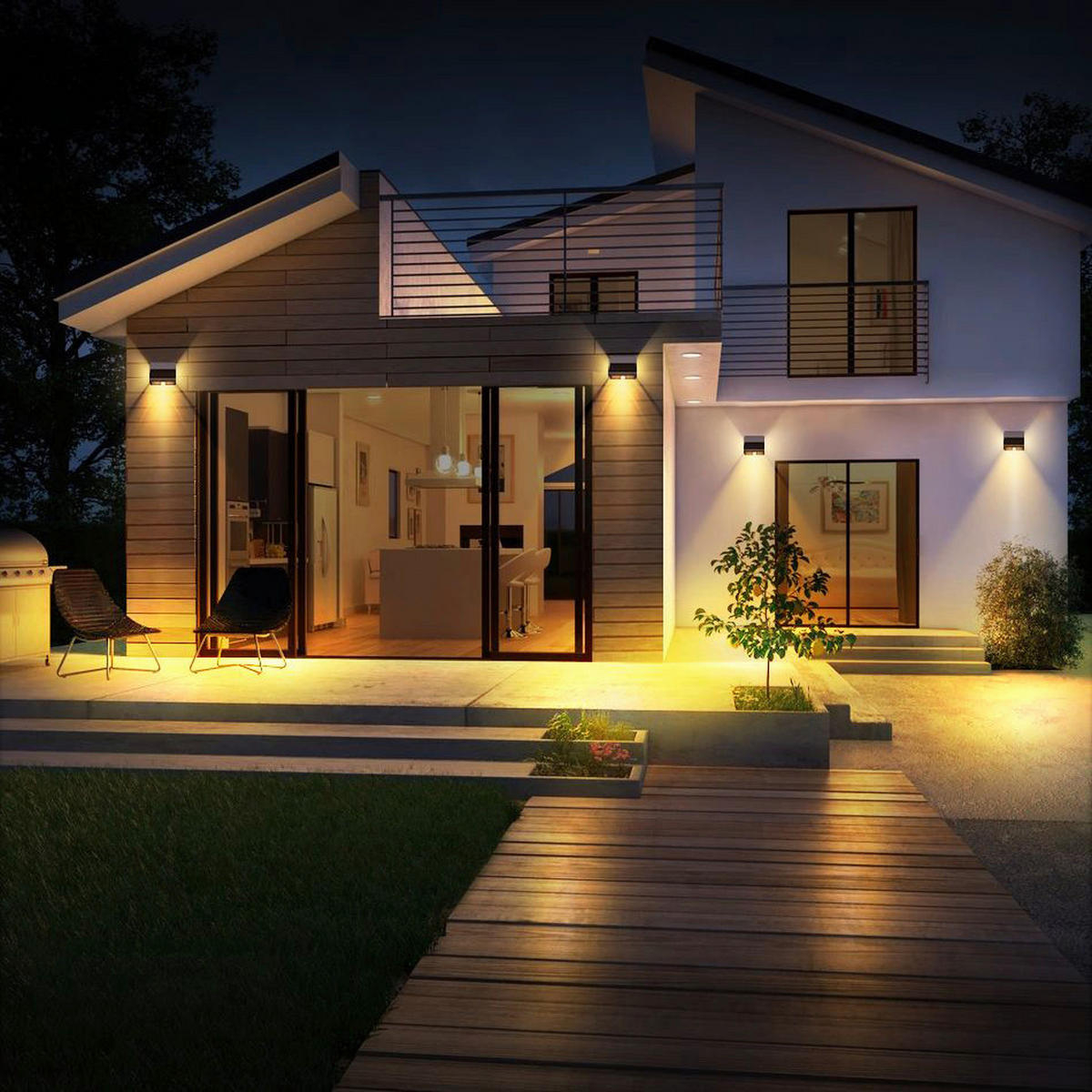 Solar-Wandleuchte B/H/L: ca. 7x10,5x12 cm Solar-Wandleuchte_MM-SL008_Mmoods - (12,00/7,00/10,50cm) - Mmoods