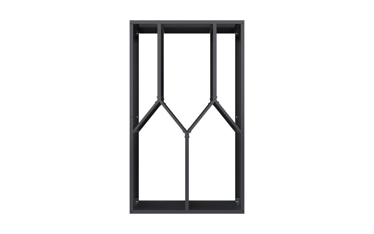 Westmann Kaminholzregal Castra anthrazit B/H/L: ca. 95x160x50 cm Castra - anthrazit (50,00/95,00/160,00cm) - Westmann