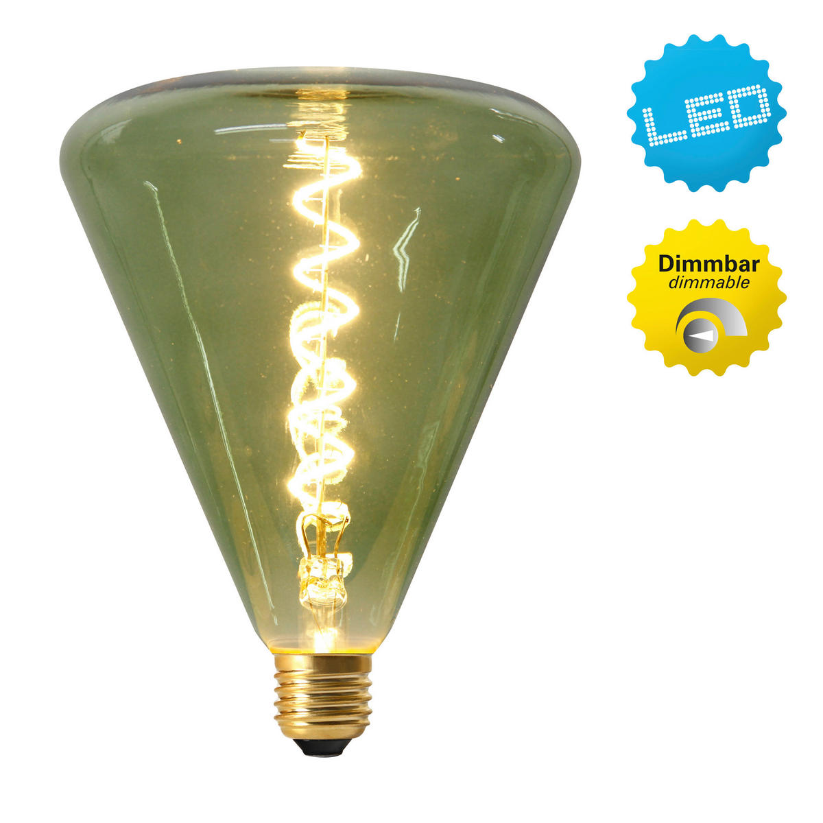 Näve Leuchten LED-Leuchtmittel NV4122017 E27 Dilly - grün (14,50/19,00/14,50cm) - Näve Leuchten