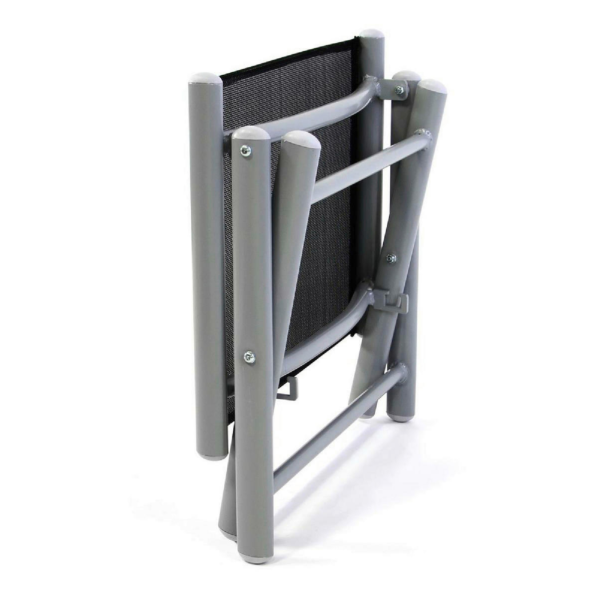 VCM Gartenhocker schwarz Aluminium B/H/T: ca. 43x40x40 cm Gartenhocker - schwarz (43,00/40,00/40,00cm) - VCM