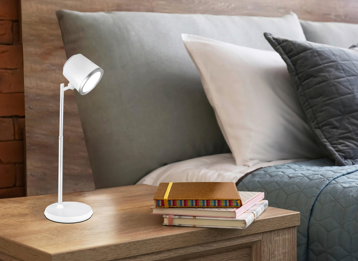 GLOBO Tischleuchte Tischleuchte-Meeya - weiß (26,00/9,00/15,00cm) - GLOBO