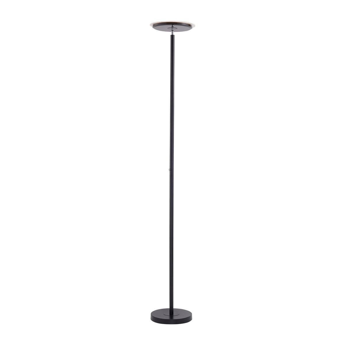 Just Light LED-Deckenfluter HANS 11729-18 schwarz Kunststoff Eisen H/D: ca. 181x30 cm 1 Brennstellen HANS - schwarz (30,00/181,00cm) - Just Light
