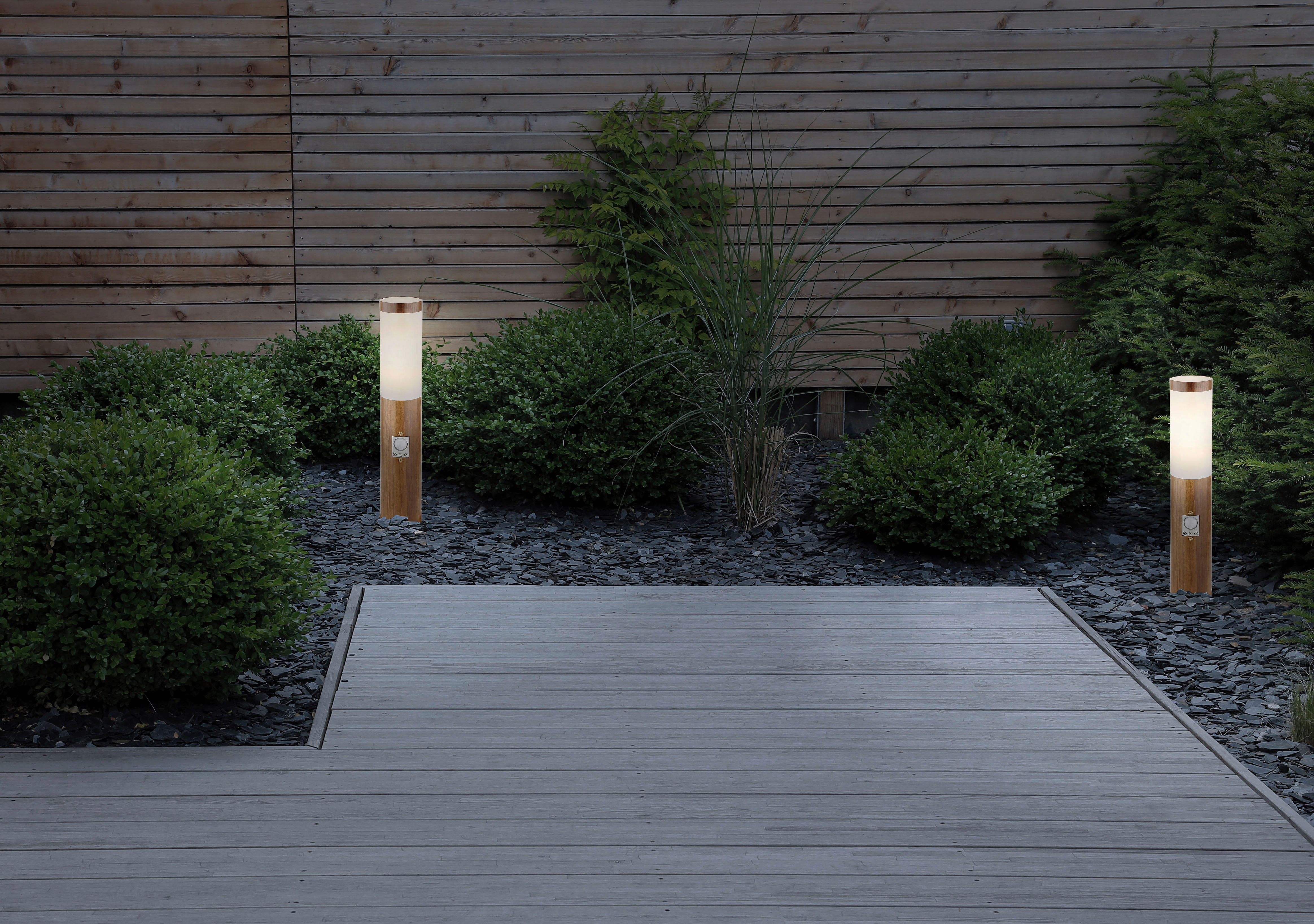 Außenleuchte braun Opal H/D: ca. 45x12,7 cm BOSTON - braun/Opal (12,70/45,00cm) - GLOBO