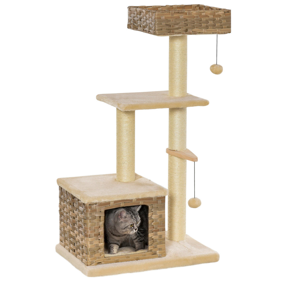 PawHut Kratzbaum Kratzbaum - (40,00/60,00/109,00cm) - PawHut