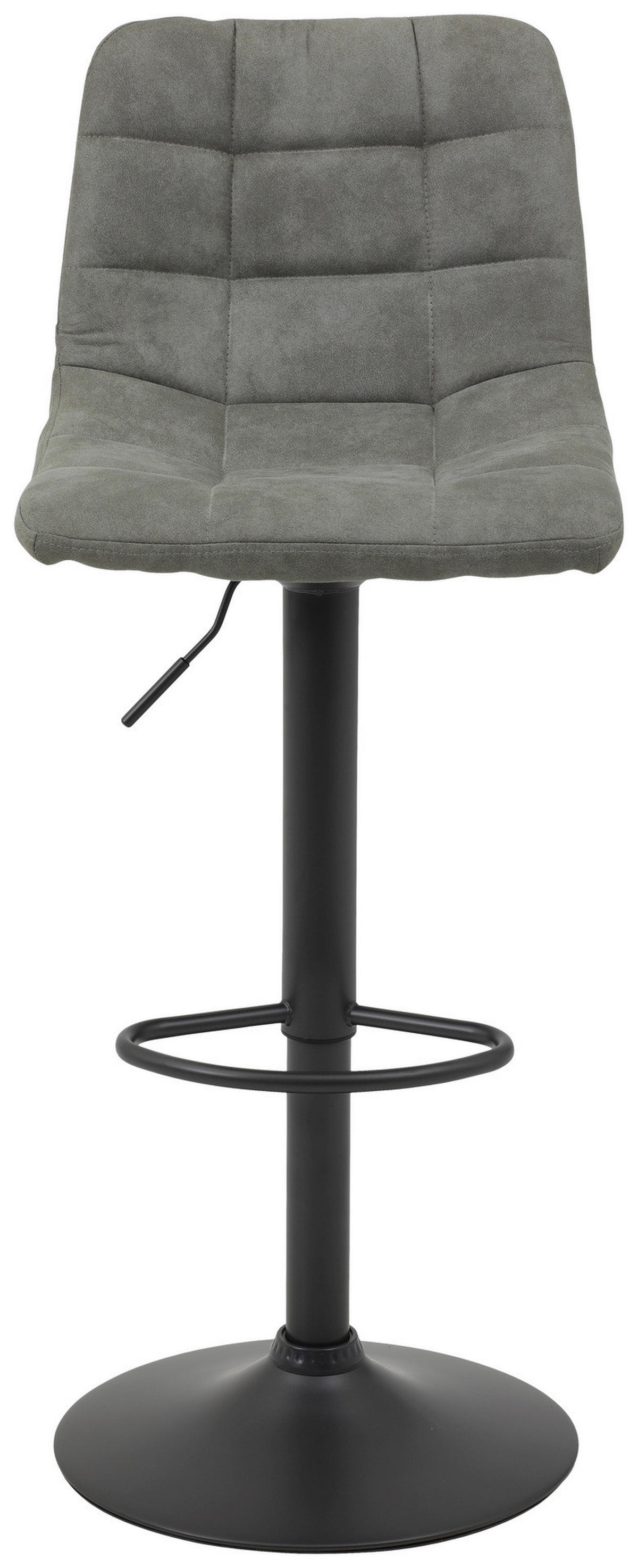 Barhocker Yvonne 2er Set grau Vintage Microfaser B/H/T: ca. 43x113x44 cm Yvonne 2er Set - grau (43,00/113,00/44,00cm) - Hela