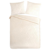 Bettwäsche Zigzag offwhite Polyester B/L: ca. 155x220 cm Zigzag - offwhite (155,00/220,00cm) - Pure
