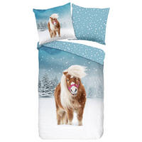 Baumwoll Bettwäsche Sweet Flanell Sweet - Multi (135,00/200,00cm) - Good Morning