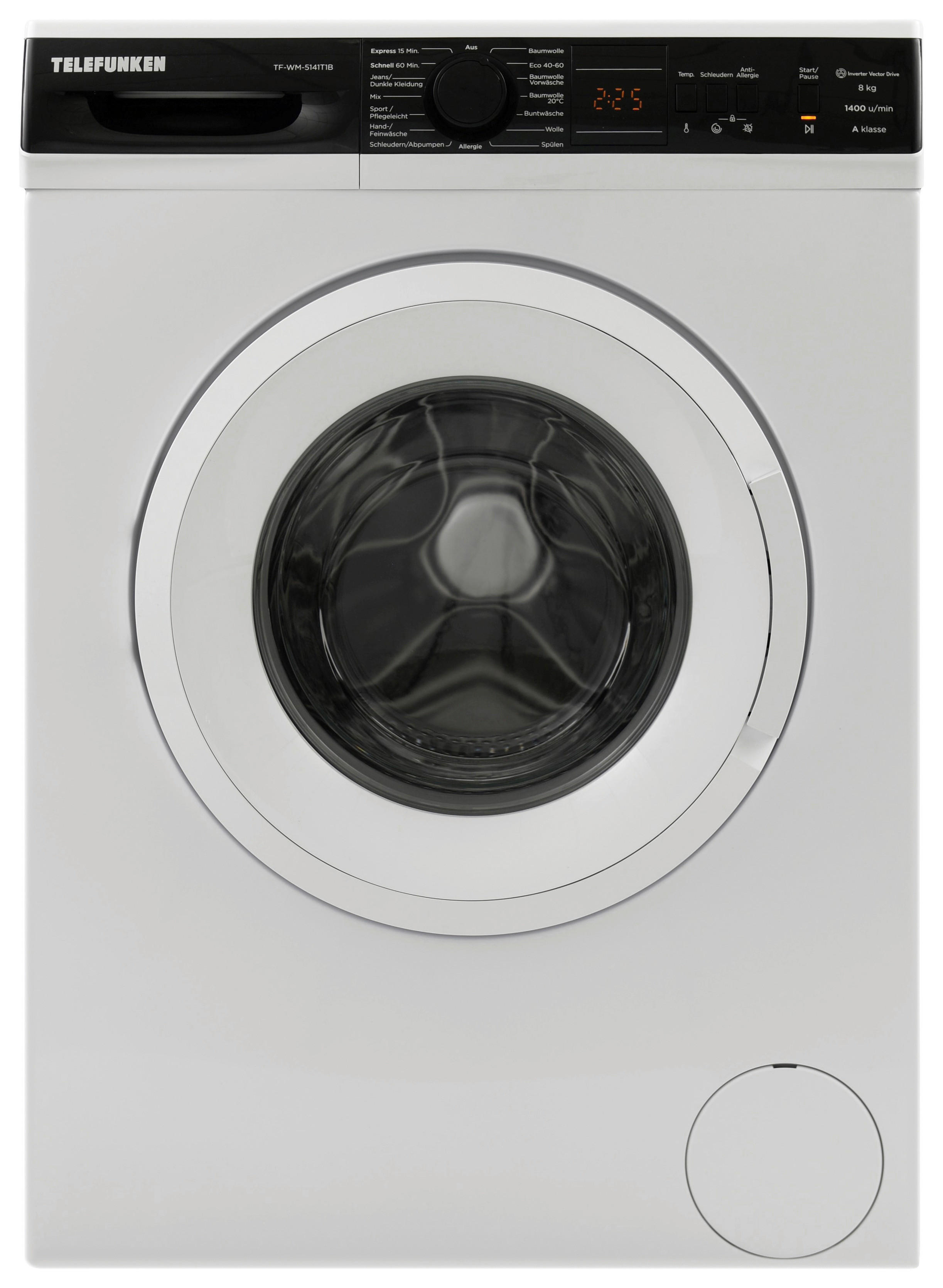 TELEFUNKEN Waschvollautomat TF-WM-5141T1B weiß B/H/T: ca. 60x85x53 cm ca. 8 kg Waschvollautomat TF-WM-5141T1B - weiß (60,00/85,00/53,00cm) - TELEFUNKEN