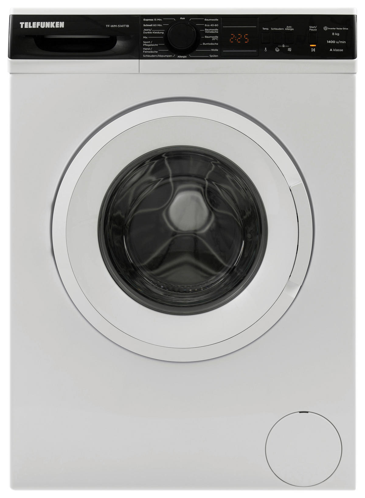 TELEFUNKEN Waschmaschine TF-WM-5141T1B weiß B/H/T: ca. 60x85x53 cm ca. 8 kg Waschmaschine TF-WM-5141T1B - weiß (60,00/85,00/53,00cm) - TELEFUNKEN