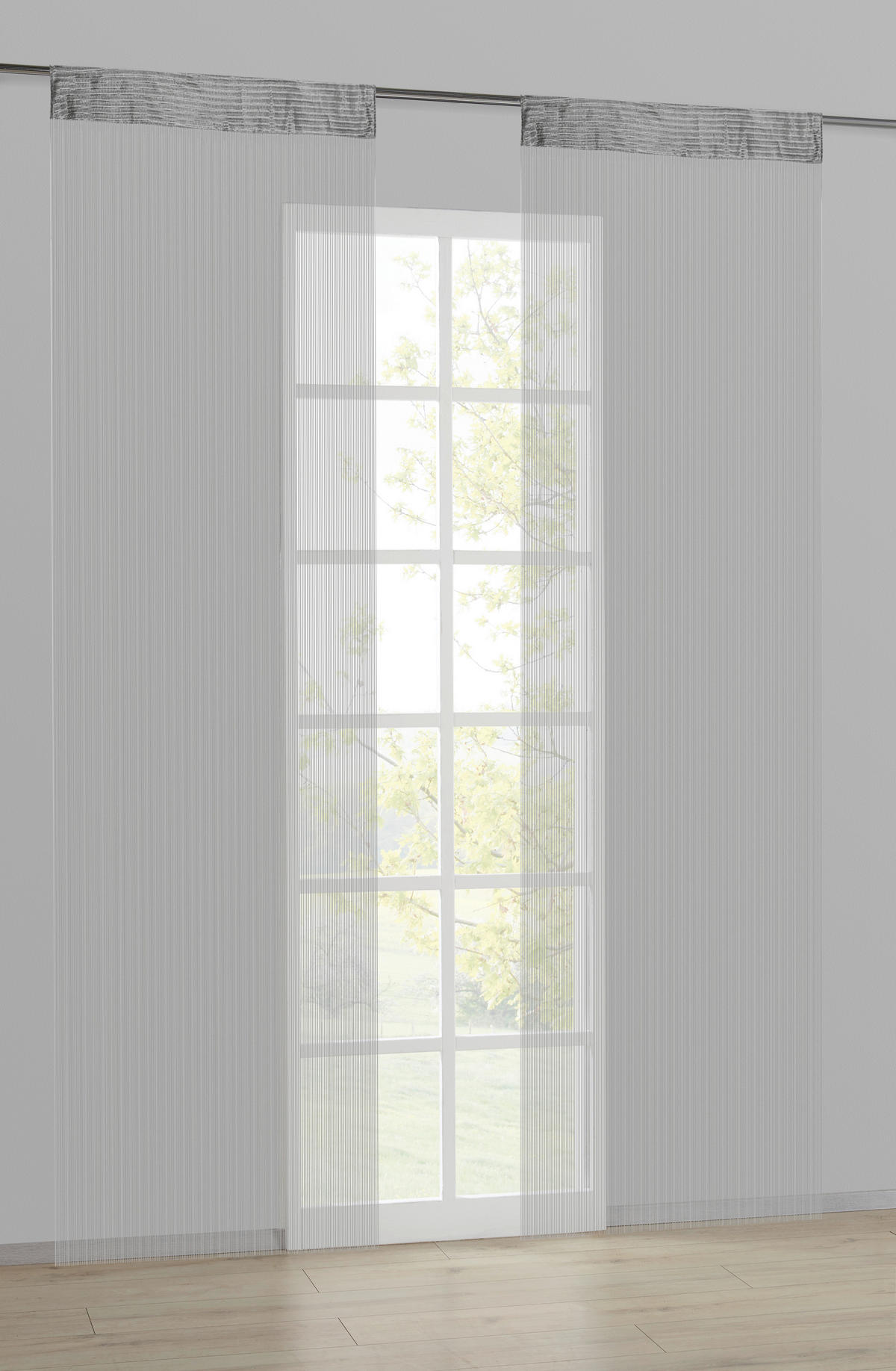 Fadenvorhang String silber B/L: ca. 90x245 cm String - silber (90,00/245,00cm) - POCOline