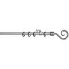 Stilgarnituren Kringel anthrazit Metall D: ca. 1,6 cm ausziehbar von ca. 130 bis 240 cm 1.0 Läufe Kringel - anthrazit (1,60cm) - POCOline
