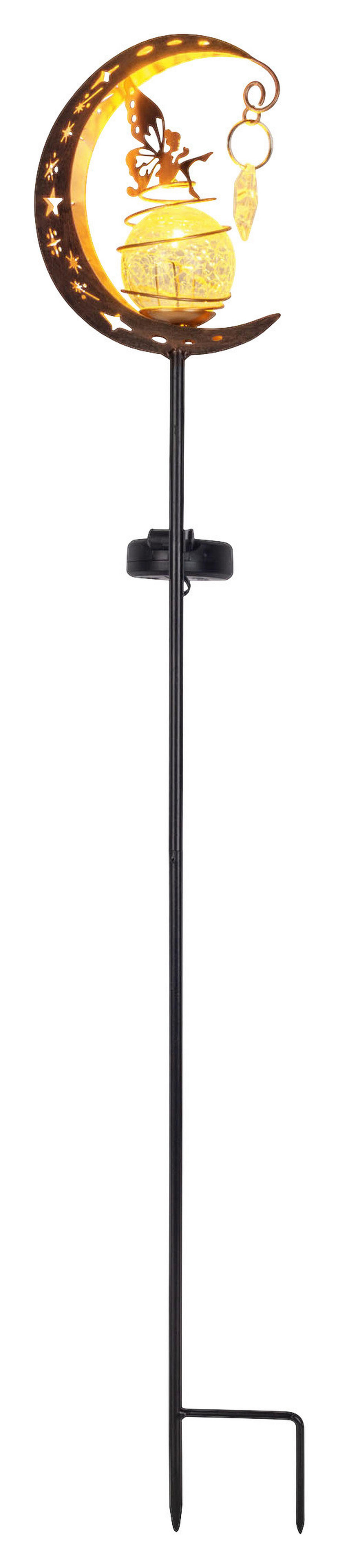 Außenleuchte schwarz Metall Glas B/H/T: ca. 13x84,5x6,5 cm FEE - schwarz (13,00/84,50/6,50cm) - Näve Leuchten