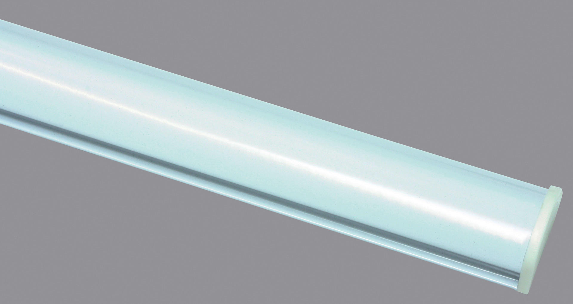 Boviva Unterprofil für Schiebevorhänge Unterprofil_zum_Klipsen - weiß (60,00cm) - Boviva