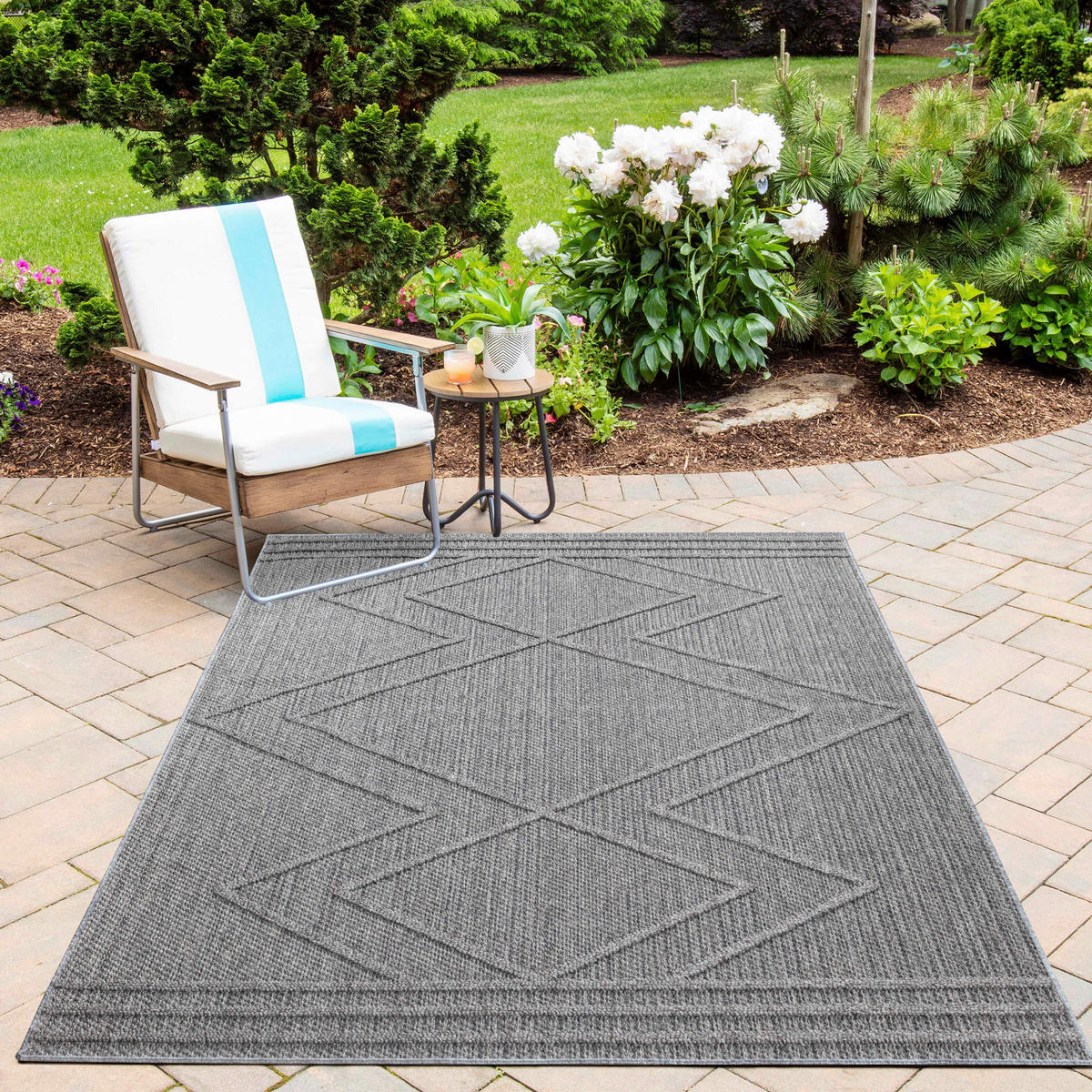 Ayyildiz Teppich PATARA grau B/L: ca. 80x150 cm PATARA - grau (80,00/150,00cm) - Ayyildiz