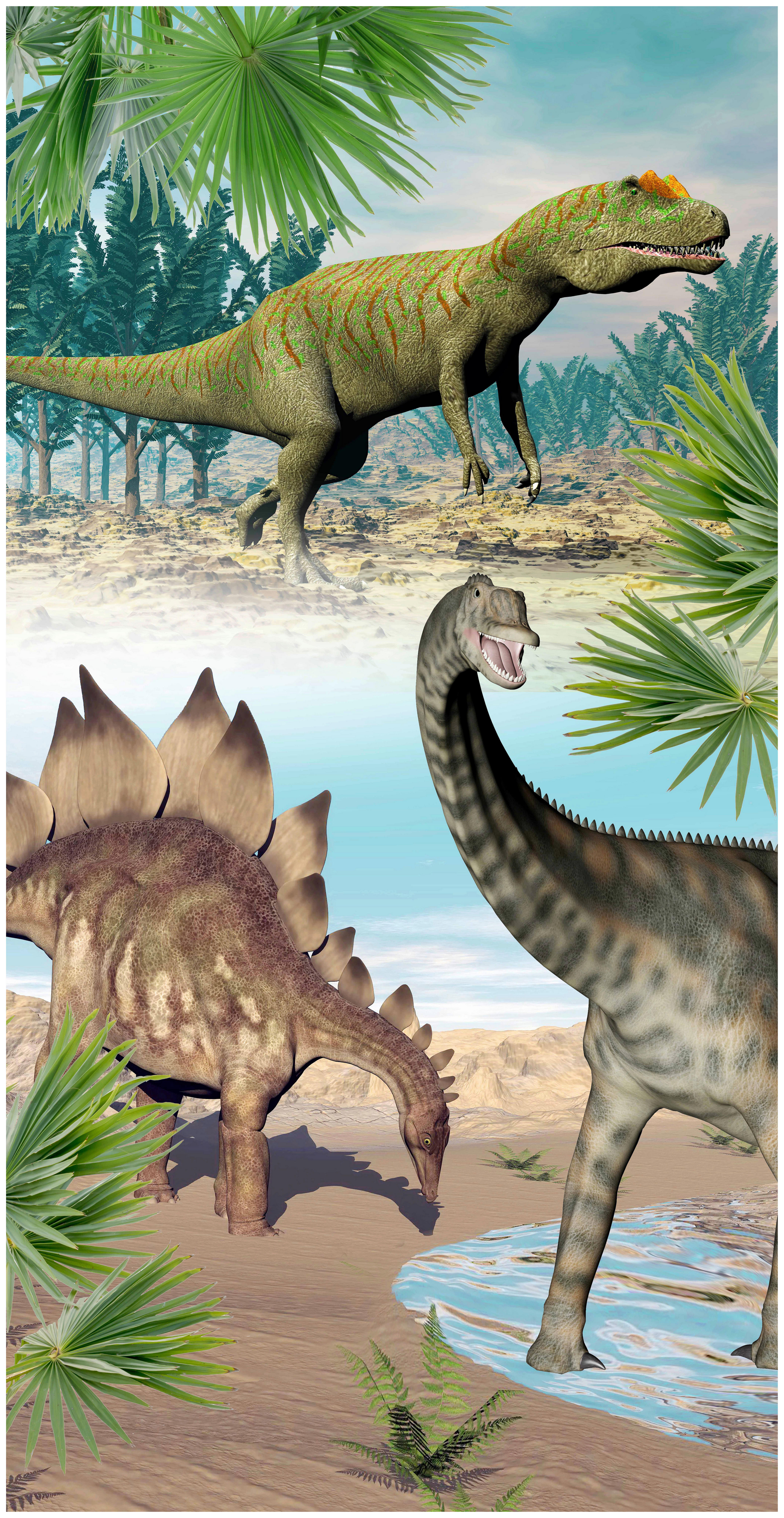 Strandtuch Dino Multi Polyester B/L: ca. 75x150 cm Dino - Multi (75,00/150,00cm) - Good Morning