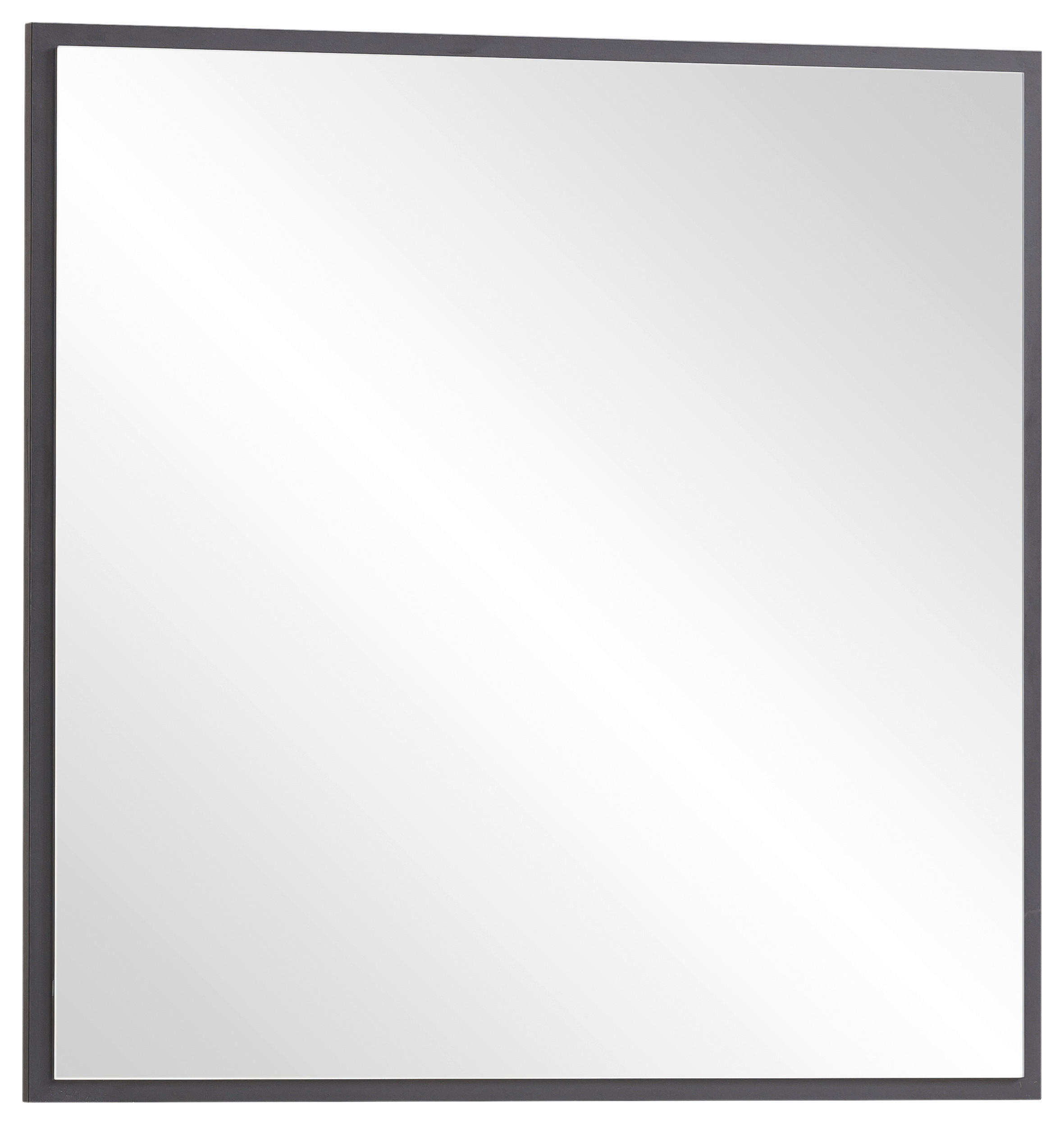 Wandspiegel Alexa schwarz matt B/H/T: ca. 67x67x3 cm Alexa - schwarz (67,00/67,00/3,00cm) - Möbelpartner