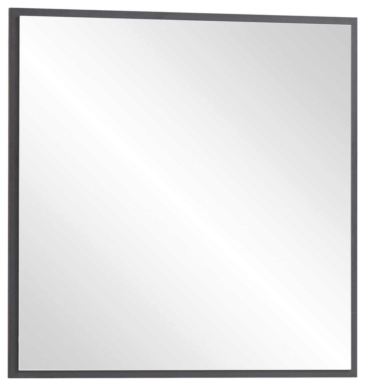 Wandspiegel Alexa schwarz matt B/H/T: ca. 67x67x3 cm Alexa - schwarz (67,00/67,00/3,00cm) - Möbelpartner