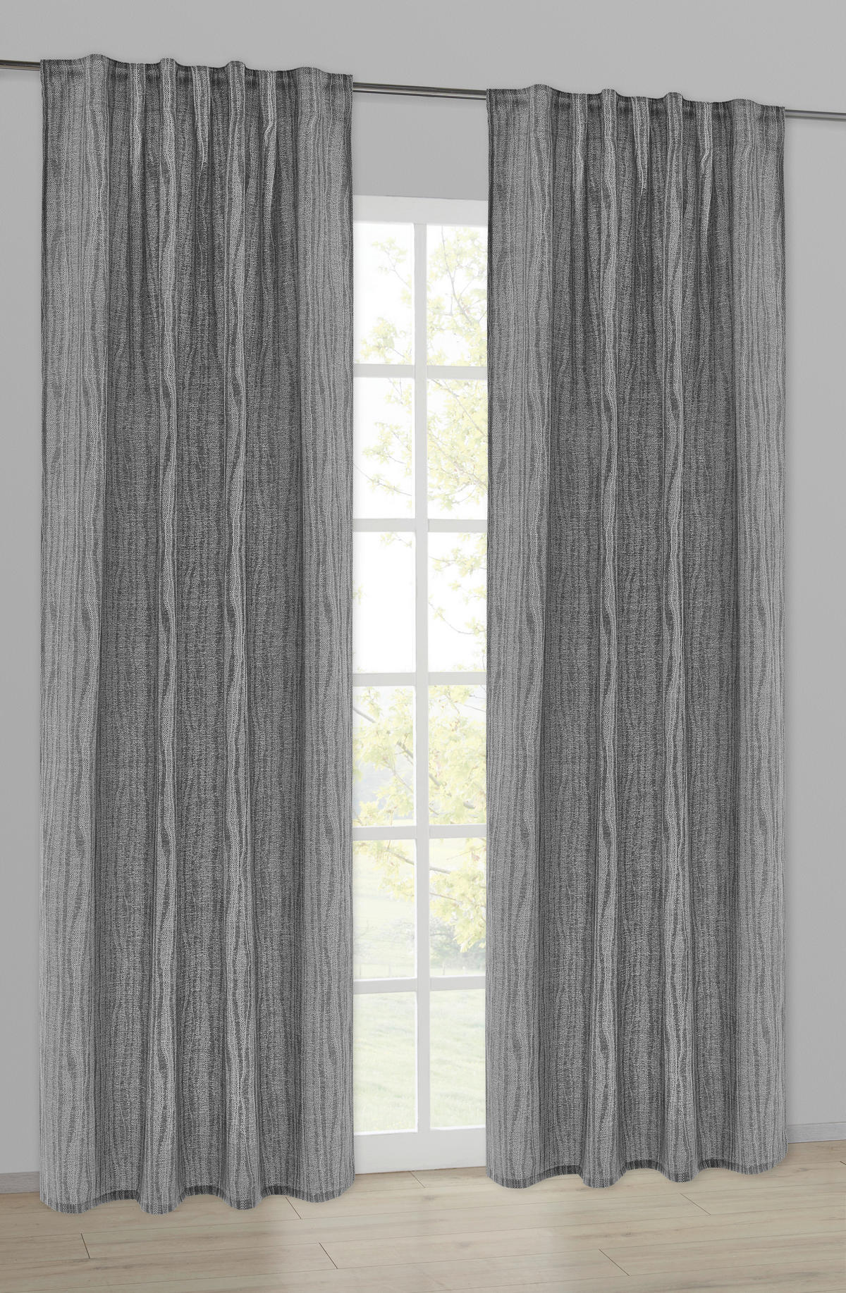 Kombivorhang Marlies anthrazit B/L: ca. 140x245 cm Marlies - anthrazit (140,00/245,00cm) - POCOline