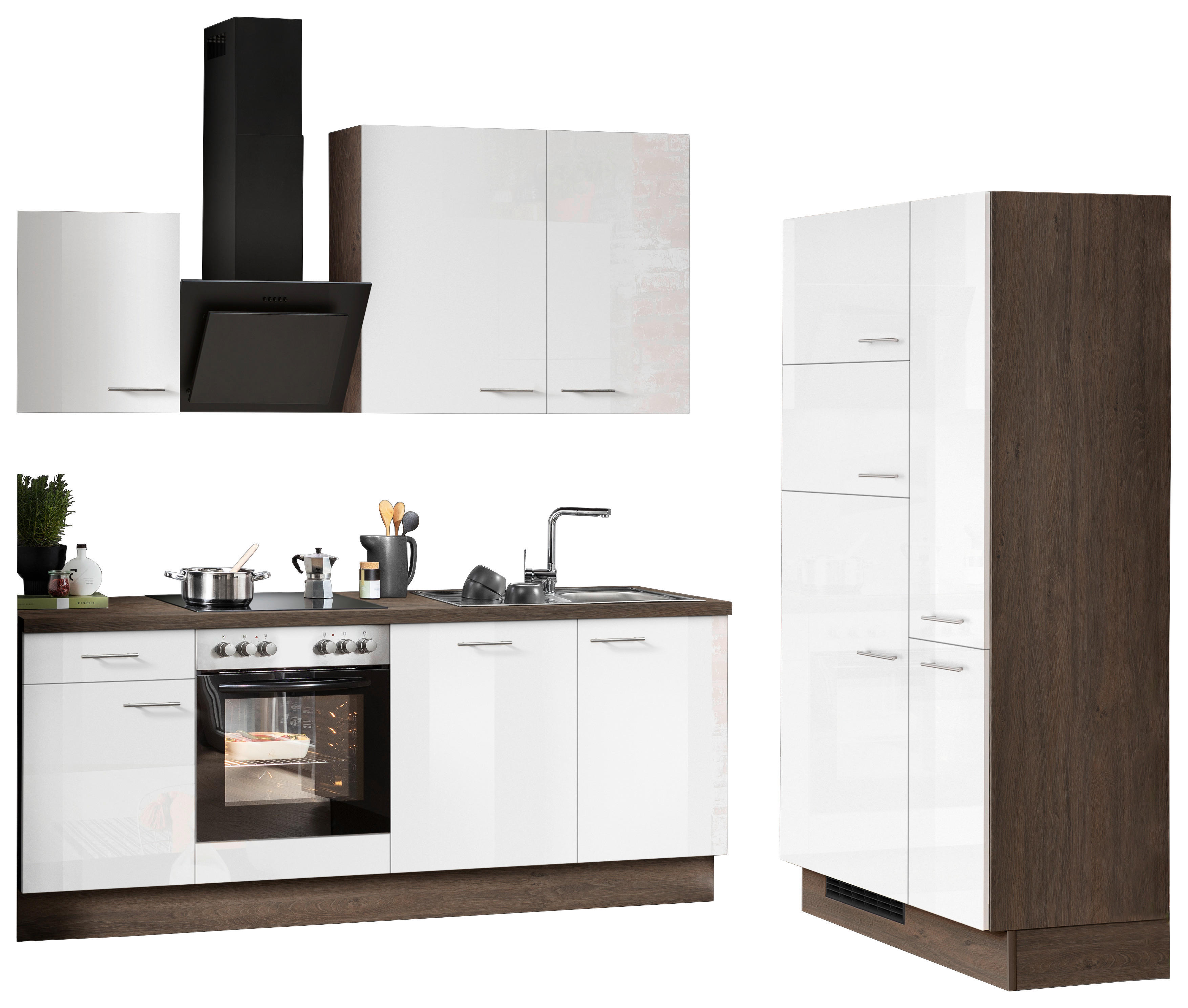 Impuls Küchenblock IP4050 weiß Hochglanz B/T: ca. 310x60 cm ▷ online bei  POCO kaufen