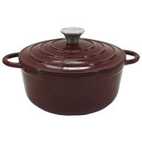 Fackelmann Kochtopf weinrot Eisen D: ca. 22 cm Kochtopf - weinrot (22,00cm) - Fackelmann