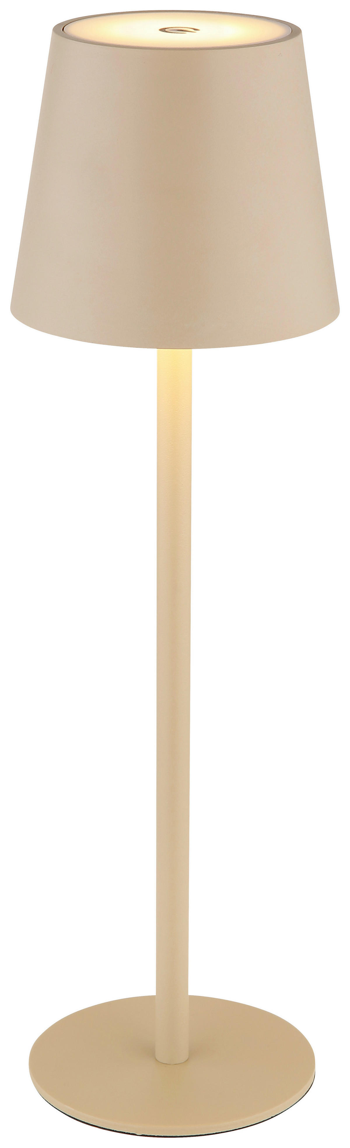 GLOBO LED-Tischleuchte Opal sand Kunststoff Metall H/D: ca. 36x10,6 cm VANNIE - sand/Opal (10,60/36,00cm) - GLOBO