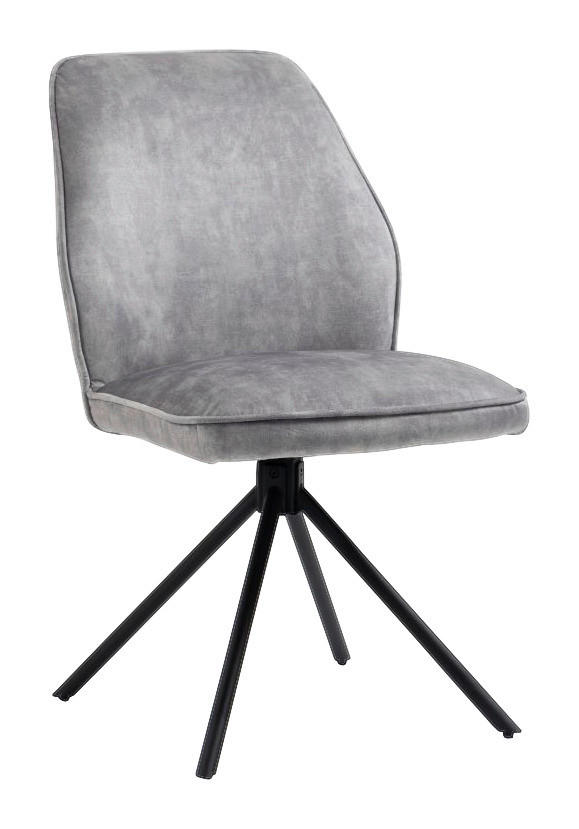 Stuhl Mailand grau Microfaser B/H/T: ca. 53x89x64 cm Mailand - grau (53,00/89,00/64,00cm)