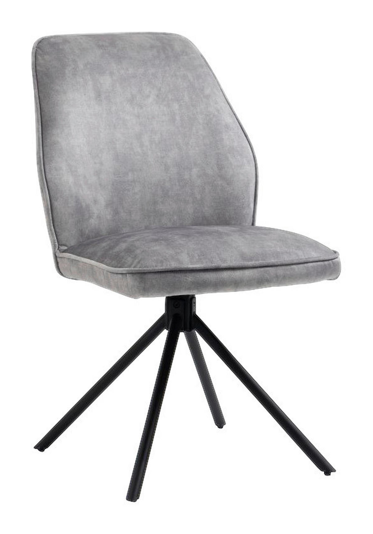 Stuhl Mailand grau Microfaser B/H/T: ca. 53x89x64 cm Mailand - grau (53,00/89,00/64,00cm)