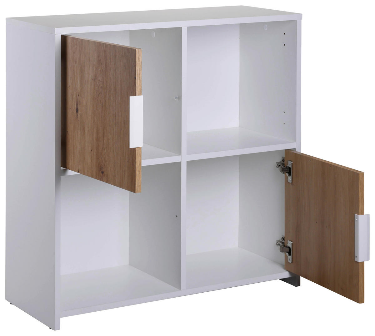 Standregal Pepeto 2T weiß weiß beschichtet Optik B/H/L: ca. 30x77x77 cm Pepeto 2T weiß - weiß (77,00/30,00/77,00cm) - Inter Link