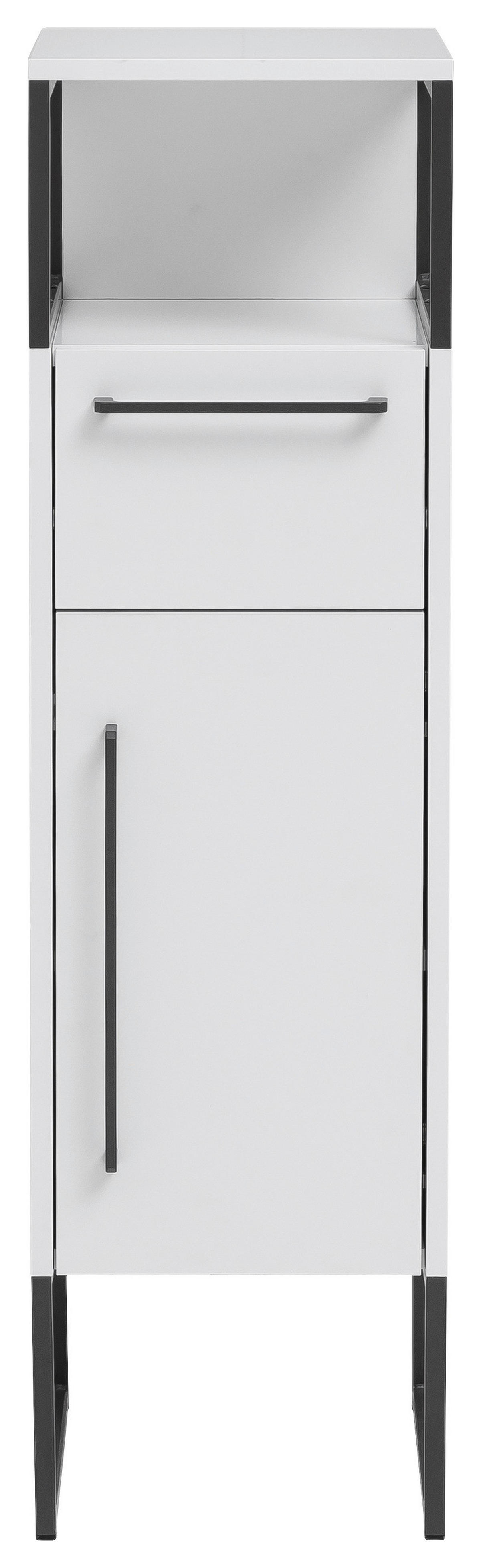 Midischrank Limone weiß B/H/T: ca. 30,4x112,6x33,1 cm Limone - weiß (30,40/112,60/33,10cm) - Möbelpartner