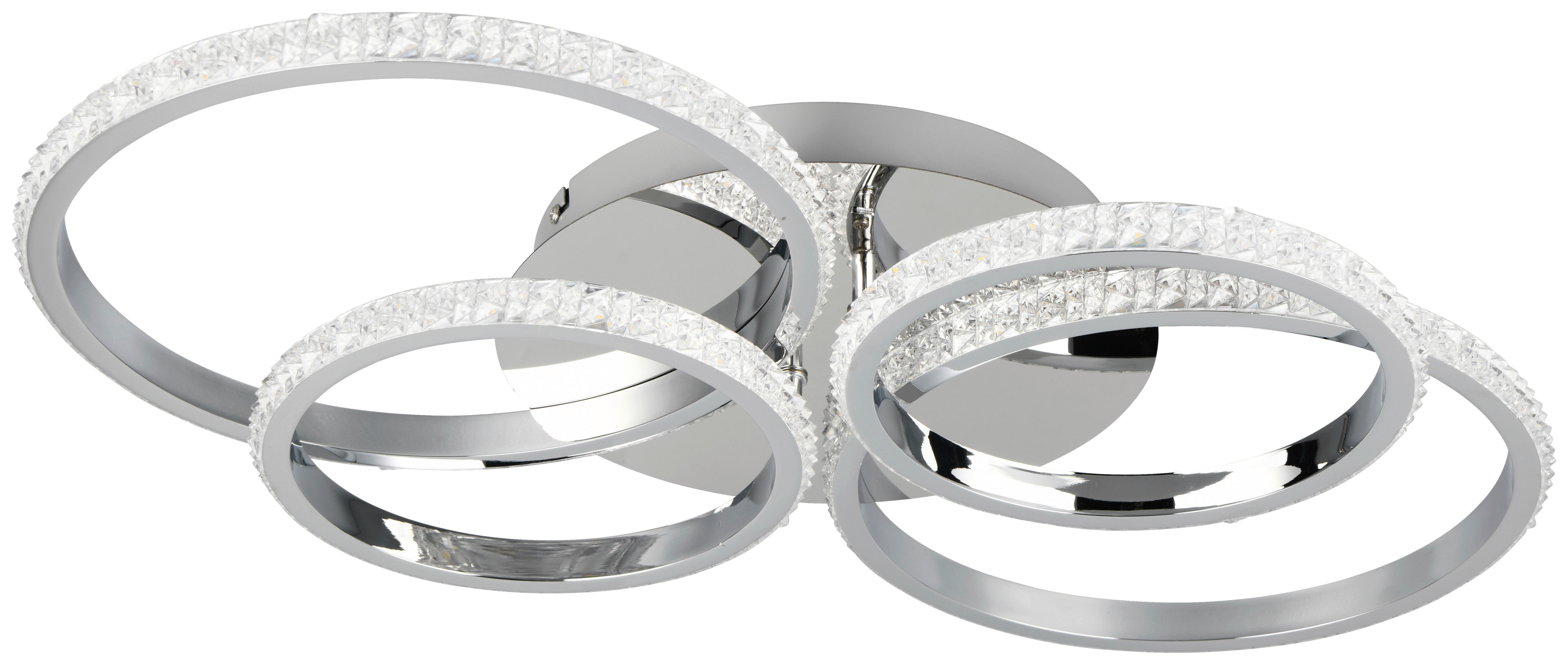 Reality LED-Deckenleuchte Chrom Metall B/H/L: ca. 8,5x49,5x65,5 cm LED-Deckenleuchte_Cires - Chrom (65,50/8,50/49,50cm) - Reality