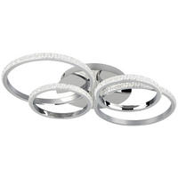 Reality LED-Deckenleuchte Chrom Metall B/H/L: ca. 8,5x49,5x65,5 cm LED-Deckenleuchte_Cires - Chrom (65,50/8,50/49,50cm) - Reality