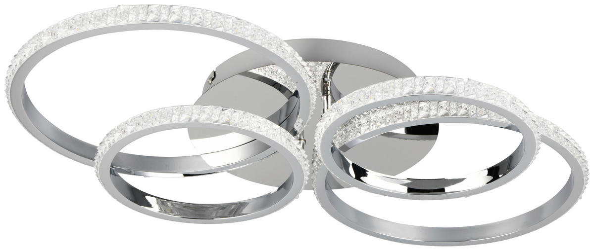 Reality LED-Deckenleuchte Chrom Metall B/H/L: ca. 8,5x49,5x65,5 cm LED-Deckenleuchte_Cires - Chrom (65,50/8,50/49,50cm) - Reality