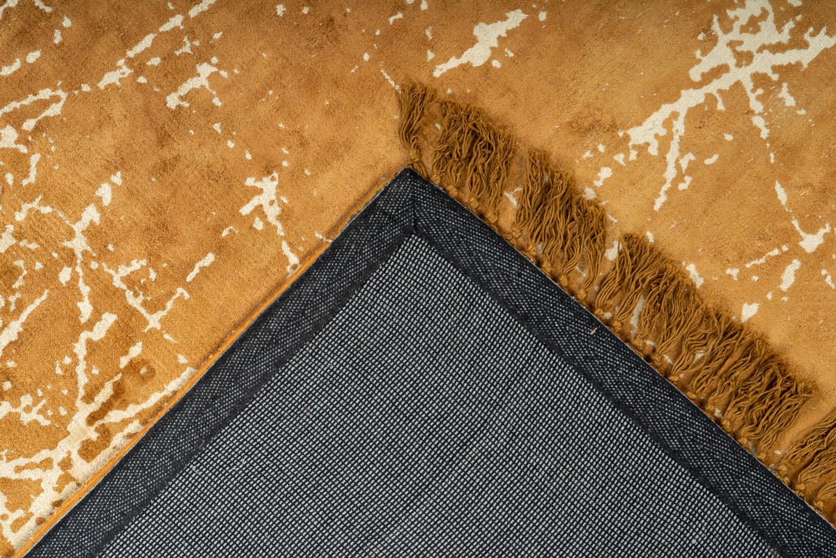 360Living Teppich Dolce Vita gold B/L: ca. 80x150 cm Dolce Vita - gold (80,00/150,00cm) - 360Living