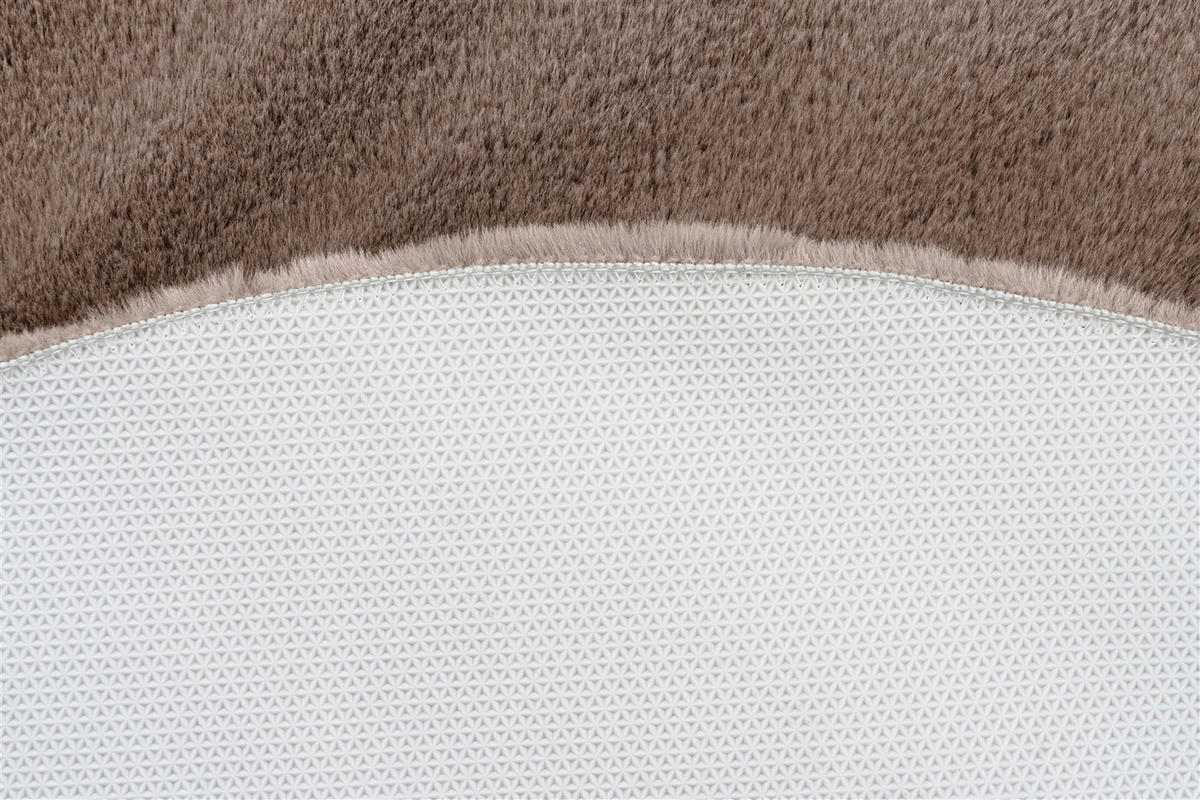 Kayoom Hochflorteppich Badematte Rabbit 225 sand B/H/L: ca. 100x3,5x100 cm Badematte Rabbit 225 - sand (100,00/100,00/3,50cm) - Kayoom