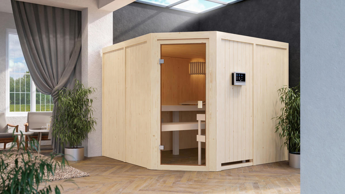 Karibu Sauna Ervin Eck B/H/T: ca. 231x198x231 cm Ervin Eck - (231,00/198,00/231,00cm) - Karibu