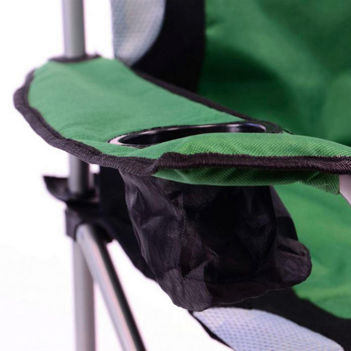 VCM Campingstuhl 2er Set grün Polyester B/H/T: ca. 47x90x47 cm 2er Set - weiß/schwarz (47,00/90,00/47,00cm) - VCM