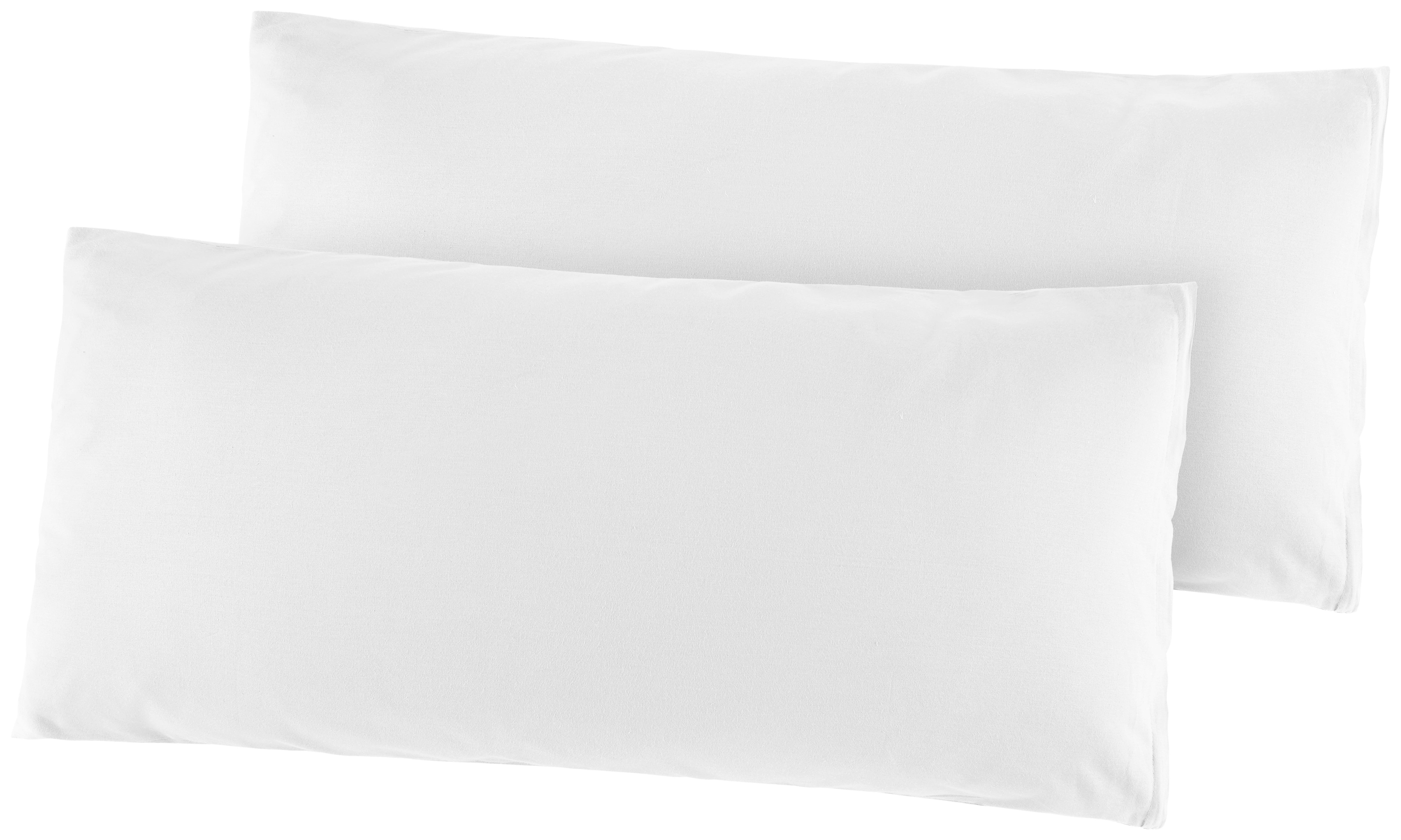 Kissenhülle Renforce Kissenbezug-Renforce_2erPack 40x80 - weiß (40,00/80,00cm)