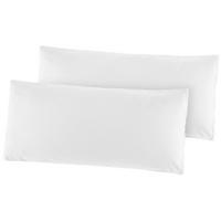 Kissenhülle Renforce Kissenbezug-Renforce_2erPack 40x80 - weiß (40,00/80,00cm)