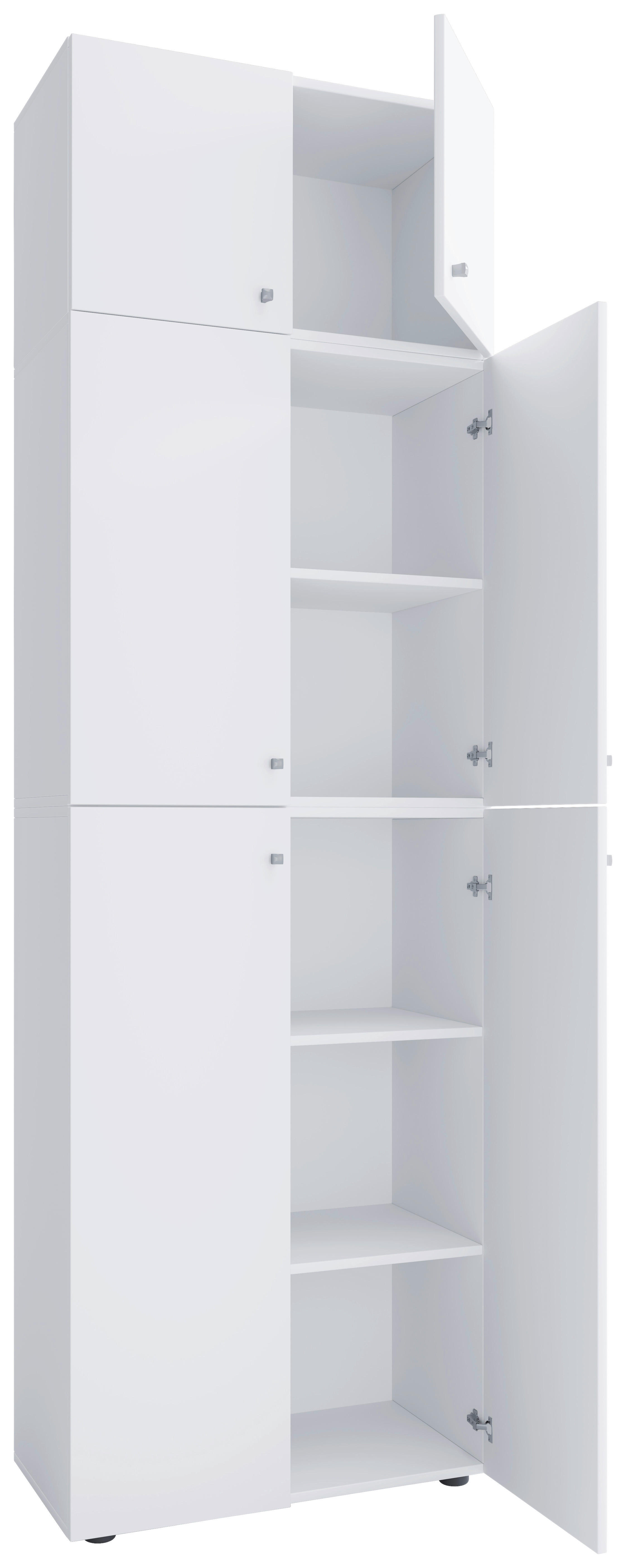 Kleiderschrank Lona weiß B/H/T: ca. 70x223x39 cm Lona - weiß (70,00/223,00/39,00cm) - VCM Möbel