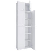 Kleiderschrank Lona weiß B/H/T: ca. 70x223x39 cm Lona - weiß (70,00/223,00/39,00cm) - VCM Möbel