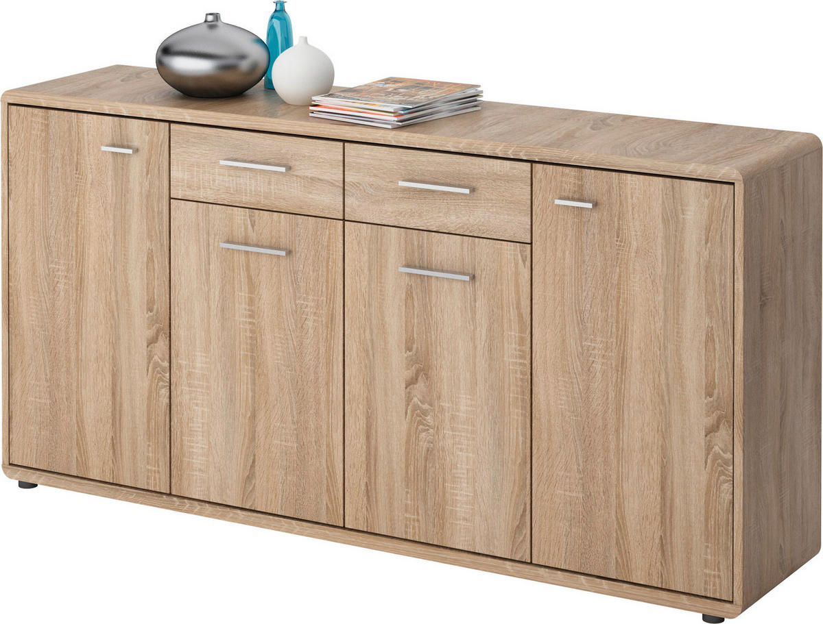 Kommode Fontana Eiche Sonoma Nachbildung B/H/T: ca. 174x87x40 cm Fontana - Eiche (174,00/87,00/40,00cm)