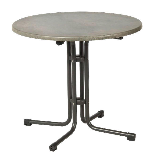 Acamp Gartentisch Piazza anthrazit Stahl H/D: ca. 72x80 cm Piazza - anthrazit/grau (80,00/72,00cm) - Acamp